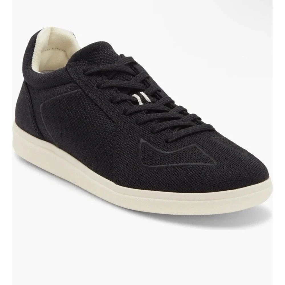 Rothy's Men Sz 12 Black RS01 Lace Up Sneakers Washable Knit $179 Casual Shoe